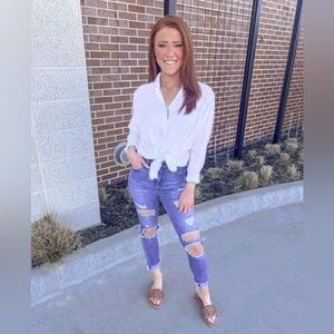 Abercrombie & Fitch Oversized Poplin Shirt